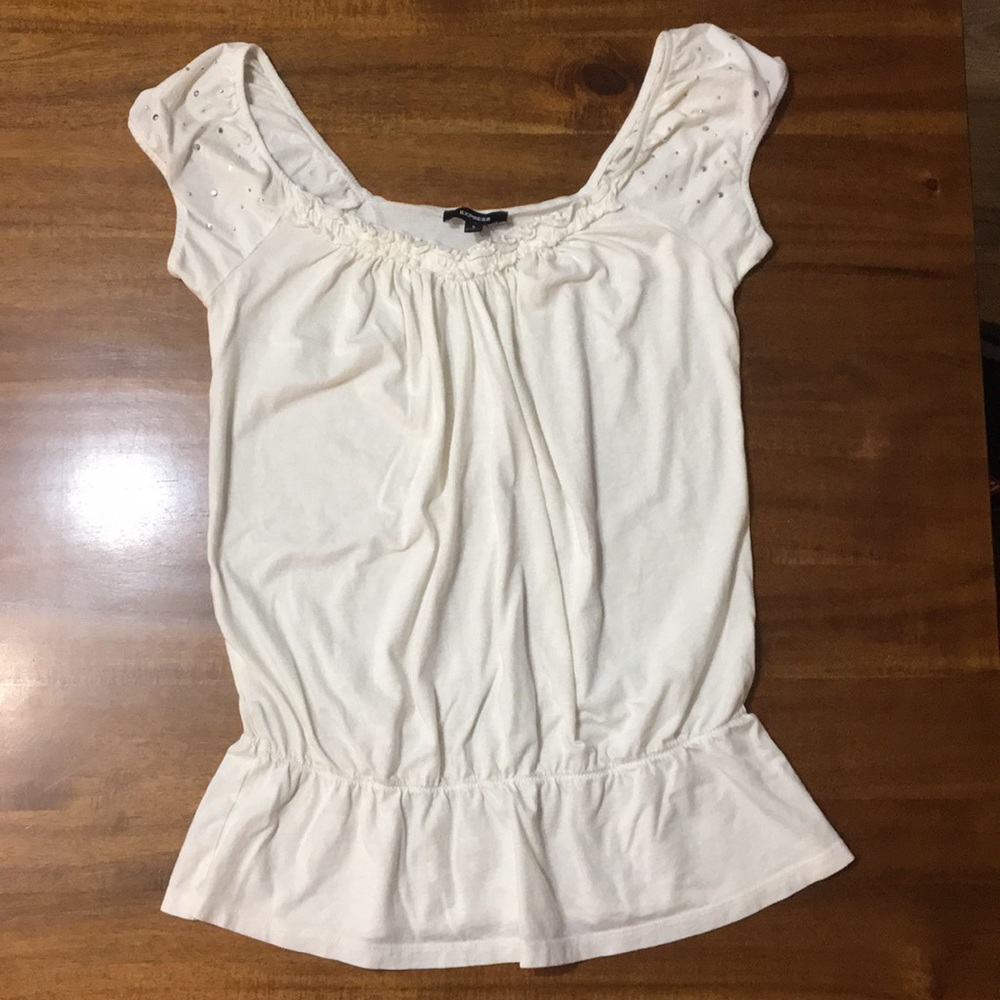 NWOT Express Flutter Sleeve Top